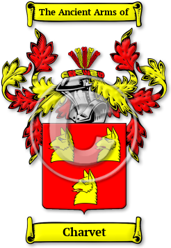 Charvet Family Crest Download (JPG) Legacy Series - 600 DPI