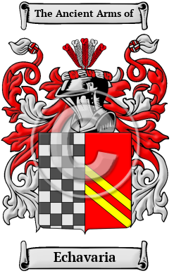 Echavaria Family Crest/Coat of Arms