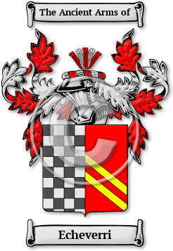 Echeverri Family Crest Download (jpg) Legacy Series - 150 DPI