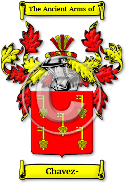 Chavez- Family Crest Download (jpg) Legacy Series - 150 DPI