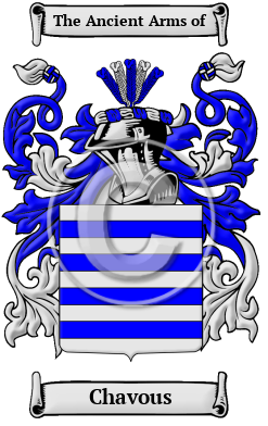 Chavous Family Crest/Coat of Arms