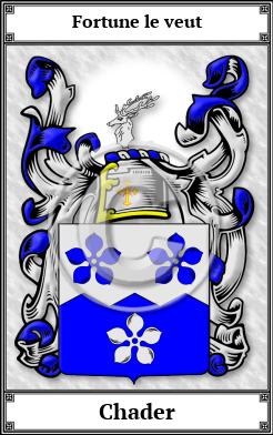 Chader Family Crest Download (JPG)  Book Plated - 150 DPI