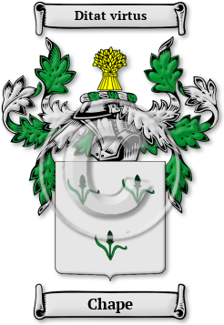 Chape Family Crest Download (JPG) Legacy Series - 600 DPI