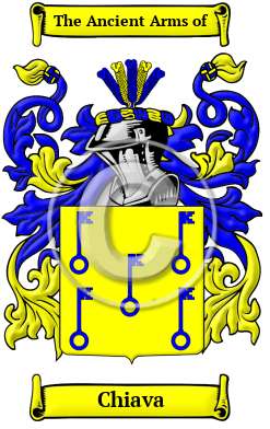 Chiava Family Crest/Coat of Arms