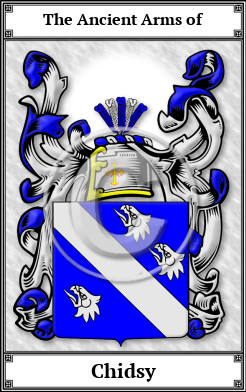 Chidsy Family Crest Download (JPG) Book Plated - 600 DPI