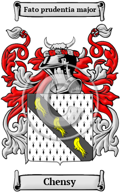 Chensy Family Crest/Coat of Arms