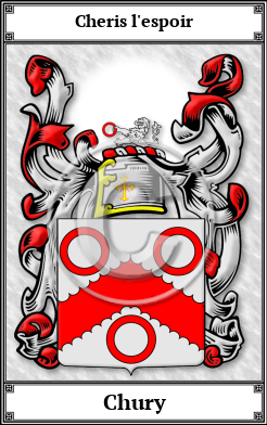 Chury Family Crest Download (JPG)  Book Plated - 150 DPI