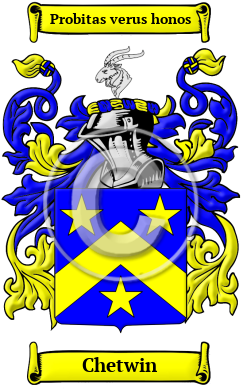 Chetwin Family Crest/Coat of Arms