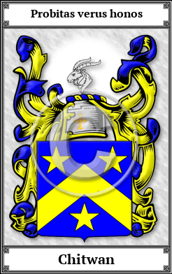Chitwan Family Crest Download (JPG)  Book Plated - 150 DPI