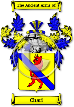 Chari Family Crest Download (jpg) Legacy Series - 150 DPI