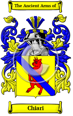 Chiari Family Crest/Coat of Arms