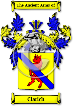 Clarich Family Crest Download (JPG) Legacy Series - 600 DPI