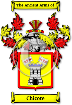 Chicote Family Crest Download (JPG) Legacy Series - 600 DPI