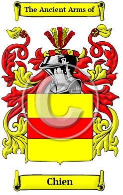 Chien Name Meaning, Family History, Family Crest & Coats of Arms