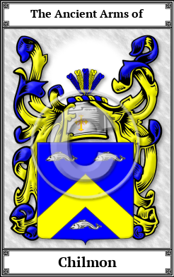 Chilmon Family Crest Download (JPG) Book Plated - 600 DPI