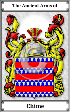 Chime Family Crest Download (JPG) Book Plated - 600 DPI