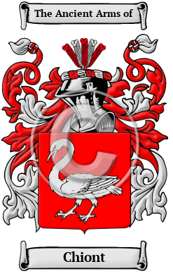 Chiont Family Crest/Coat of Arms