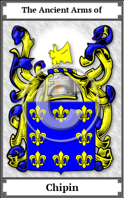 Chipin Family Crest Download (JPG) Book Plated - 600 DPI