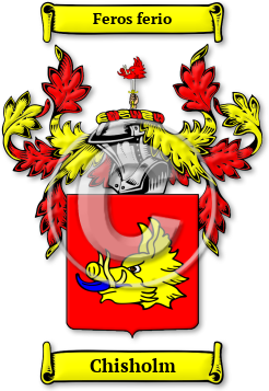 Chisholm Family Crest Download (jpg) Legacy Series - 150 DPI
