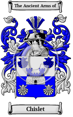 Chislet Family Crest Download (JPG) Heritage Series - 600 DPI