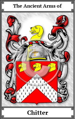 Chitter Family Crest Download (JPG)  Book Plated - 150 DPI