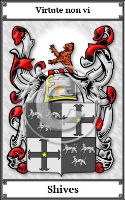 Shives Family Crest Download (JPG) Book Plated - 600 DPI