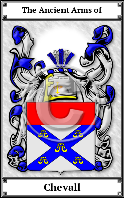 Chevall Family Crest Download (JPG) Book Plated - 600 DPI