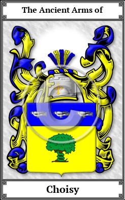 Choisy Family Crest Download (JPG) Book Plated - 600 DPI