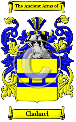 Chalmel Family Crest/Coat of Arms