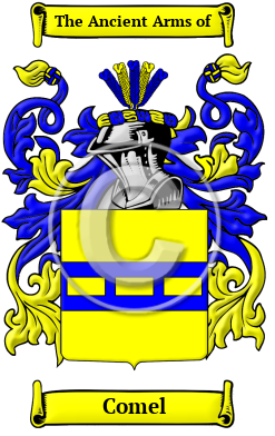 Comel Family Crest/Coat of Arms