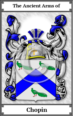 Chopin Family Crest Download (JPG)  Book Plated - 150 DPI