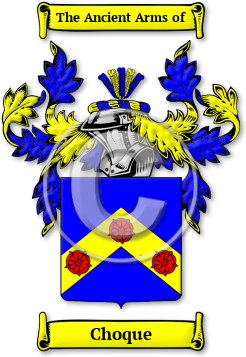 Choque Family Crest Download (jpg) Legacy Series - 150 DPI