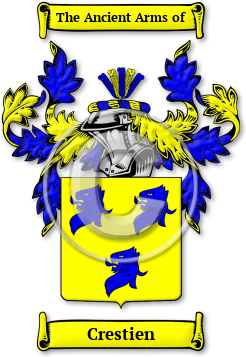 Crestien Family Crest Download (JPG) Legacy Series - 600 DPI
