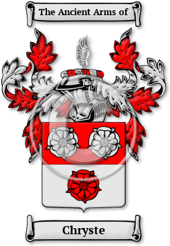 Chryste Family Crest Download (jpg) Legacy Series - 150 DPI