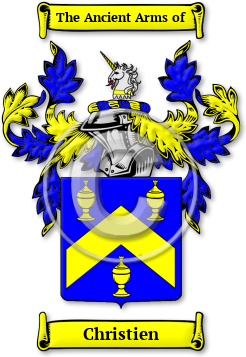 Christien Family Crest Download (JPG) Legacy Series - 600 DPI