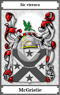 McGristie Family Crest Download (JPG) Book Plated - 300 DPI