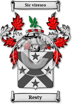 Resty Family Crest Download (jpg) Legacy Series - 150 DPI