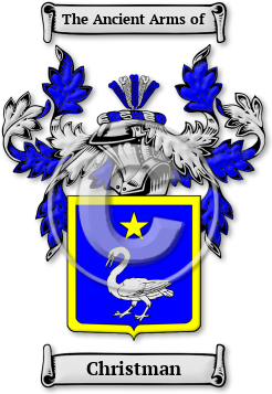 Christman Family Crest Download (jpg) Legacy Series - 150 DPI