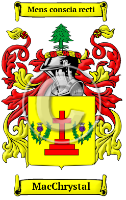 MacChrystal Family Crest/Coat of Arms
