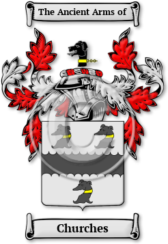 Churches Family Crest Download (JPG) Legacy Series - 600 DPI