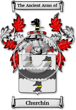 Churchin Family Crest Download (jpg) Legacy Series - 150 DPI