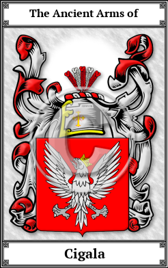 Cigala Family Crest Download (JPG)  Book Plated - 150 DPI