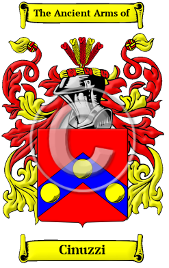 Cinuzzi Family Crest/Coat of Arms