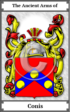 Conis Family Crest Download (JPG)  Book Plated - 150 DPI