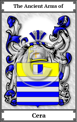 Cera Family Crest Download (JPG)  Book Plated - 150 DPI