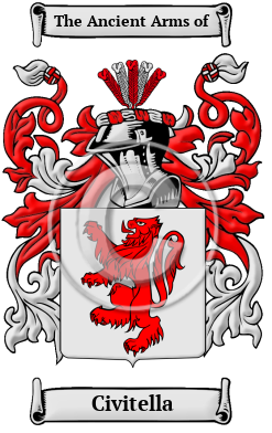 Civitella Family Crest/Coat of Arms
