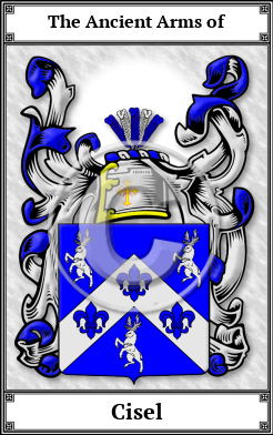 Cisel Family Crest Download (JPG)  Book Plated - 150 DPI