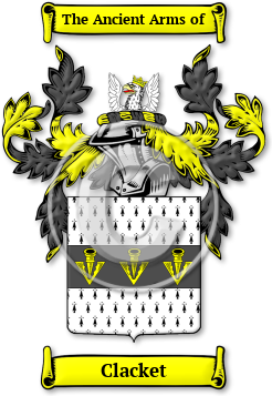 Clacket Family Crest Download (jpg) Legacy Series - 150 DPI