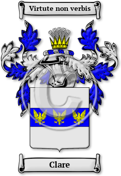 Clare Family Crest Download (JPG) Legacy Series - 300 DPI