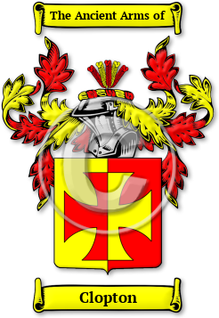 Clopton Family Crest Download (jpg) Legacy Series - 150 DPI